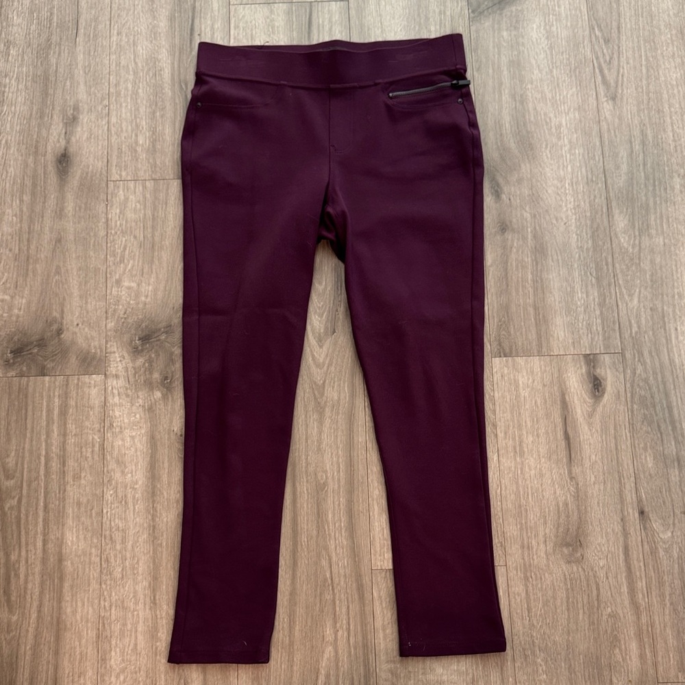 DKNY Deep Purple Ankle Pants Size M - Picture 7 of 13